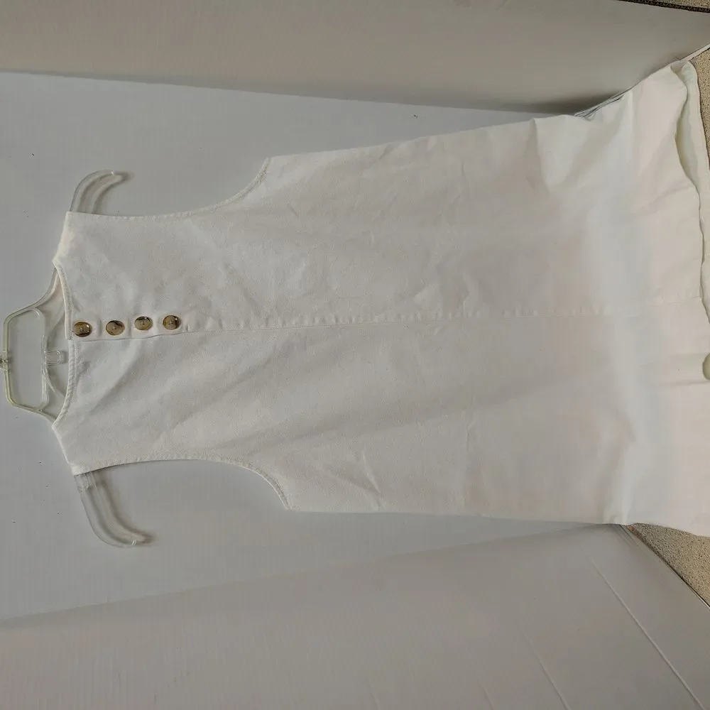 J. Crew White Sleeveless Dress. W1